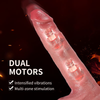 7.4" Self Heating & Thrusting Anal Dildo – Realistic Soft Silicone Vibrator with 7 Telescopic Modes, 10 Vibrations, Suction Base & Remote Control