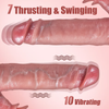 8.58" Tongue Heating Lifelike Dildo Vibrating & Licking Combo