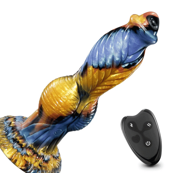 10 Inch Fantasy Monster Thrusting Dildo – 4-in-1 App-Controlled Knot Dildo with Vibration, Suction Cup & Waterproof Design for Men, Women & Couples