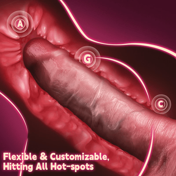 Lifelike 8.66" Dildo that Moves with Real Feel Thrusting Dildo