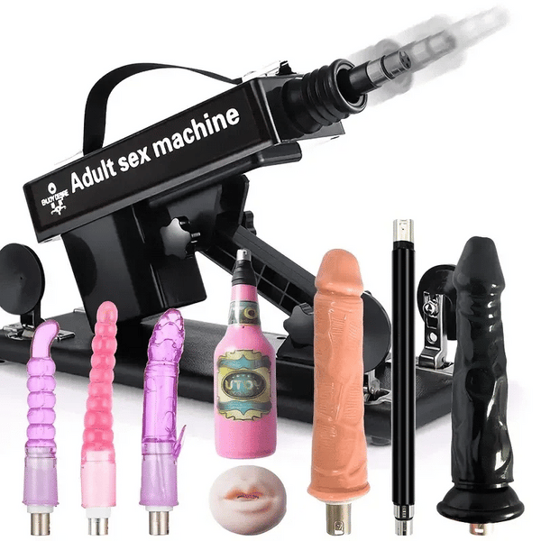 Automatic Thrusting Sex Machine with Realistic Dildo – 3XLR Connector, 7 Attachments, Adjustable Speed, Suction Base & Quiet Motor – For Men and Women