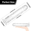 10” Long Clear Realistic Dildo – Transparent Jelly Penis with Suction Cup, Soft Flexible Dildo for Anal & G-Spot Stimulation, Adult Toy for Women, Men & Couples