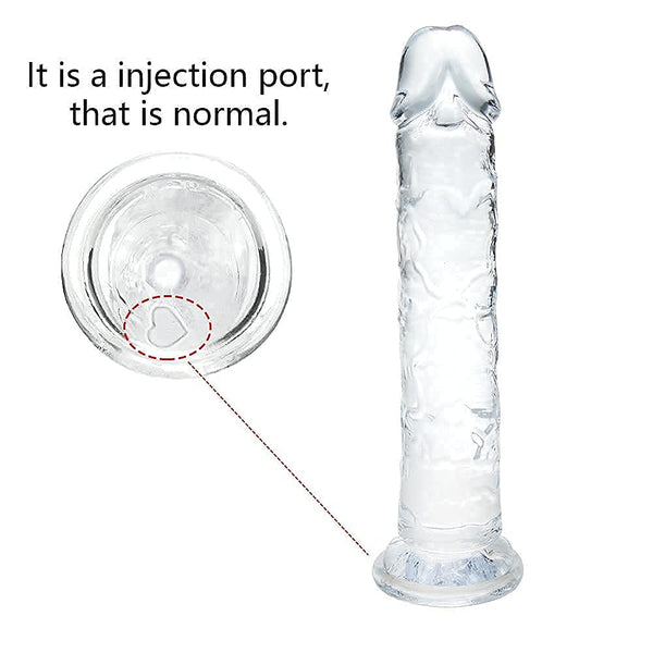 7-Inch Small Realistic Beginner Dildo – Transparent