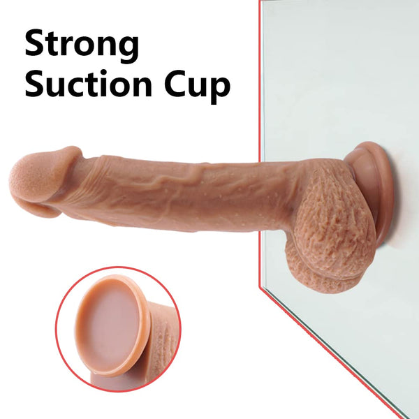 9 Inch Silicone Realistic Dildo Soft Large Dildos for Women