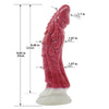 9.05" Squirting Animal Monster Dildo – Realistic Red Liquid Silicone Fantasy Toy with Suction Cup