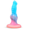 Luminous 7-Inch Dog Knot Dildo – Glow-in-the-Dark Fantasy Monster Dildo with Suction Cup for Anal & G-Spot Play, Liquid Silicone Adult Toy for Women & Men