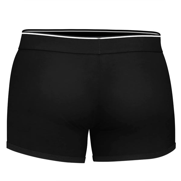 Strap-On Harness Boxer, Dildo Shorts – Unisex Pegging & Packing Underwear with Hidden Vibe Pocket, Platinum Silicone O-Ring, and Cotton Comfort for Couples & Daily Wear