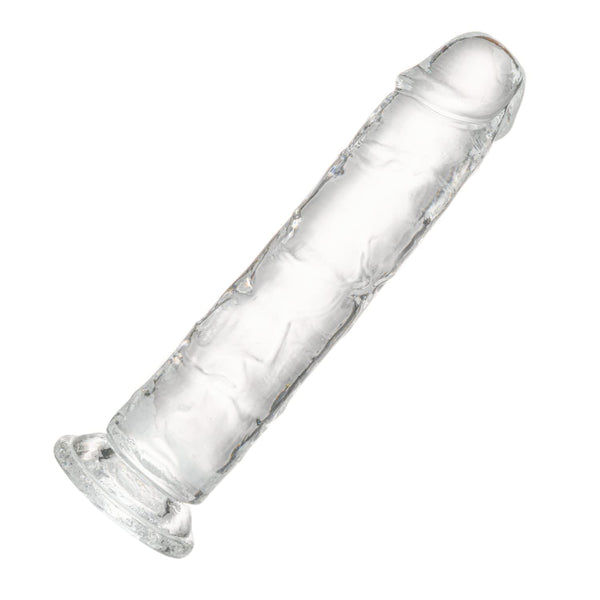 10” Long Clear Realistic Dildo – Transparent Jelly Penis with Suction Cup, Soft Flexible Dildo for Anal & G-Spot Stimulation, Adult Toy for Women, Men & Couples