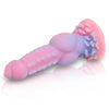 Luminous Monster Dog Dildo – 8.5" Knot Fantasy Dildo Pink Silicone, Suction Cup Base, and G-Spot Stimulation for Women, Men & Couples