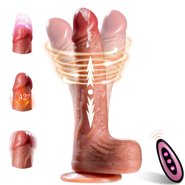 Heating & Thrusting Dildo – Designed for Her