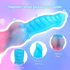 Luminous 7-Inch Dog Knot Dildo – Glow-in-the-Dark Fantasy Monster Dildo with Suction Cup for Anal & G-Spot Play, Liquid Silicone Adult Toy for Women & Men