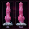 Squirting Dog Knot Dildo – Realistic Pink Wolf Ejaculating Dildo with Suction Cup, Simulated Animal Knot Plug for Beginners, Women, Men & Couples