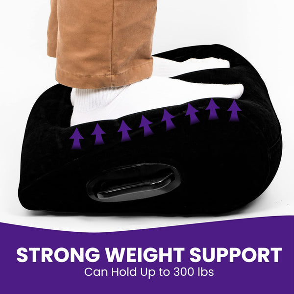 Black Inflatable Sex Pillow for Couples – Contoured Support for Deeper Penetration & Better Positions