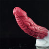 9.05" Squirting Animal Monster Dildo – Realistic Red Liquid Silicone Fantasy Toy with Suction Cup
