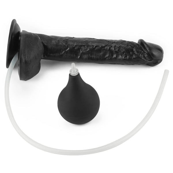 11 Inch Realistic Black Squirting Dildo – Huge Ejaculating Anal & Vaginal Toy