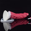 9.05" Squirting Animal Monster Dildo – Realistic Red Liquid Silicone Fantasy Toy with Suction Cup