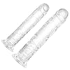 10” Long Clear Realistic Dildo – Transparent Jelly Penis with Suction Cup, Soft Flexible Dildo for Anal & G-Spot Stimulation, Adult Toy for Women, Men & Couples