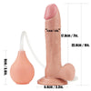 9 Inch Realistic Cumming Dildo – Flesh Fake Cum Dildo for Anal & Vaginal