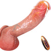 9.6" Hot Warm Thrusting Dildo – Huge Realistic Silicone Toy with Suction Cup
