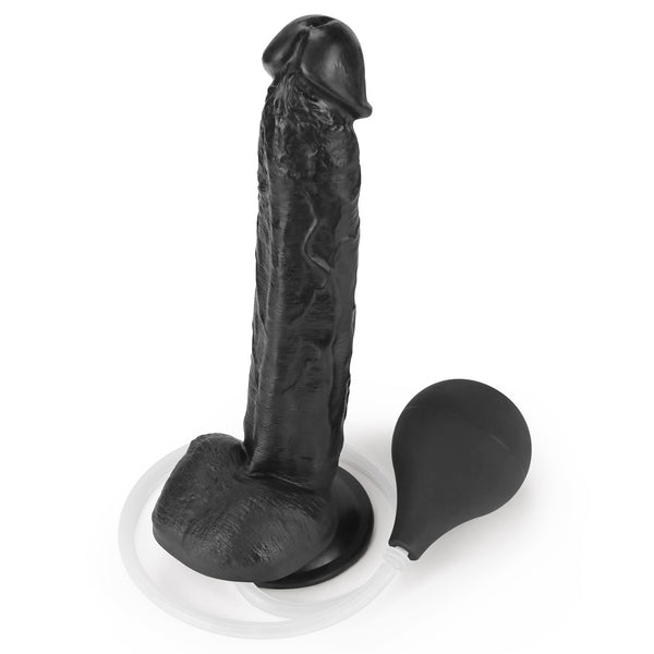 11 Inch Realistic Black Squirting Dildo – Huge Ejaculating Anal & Vaginal Toy