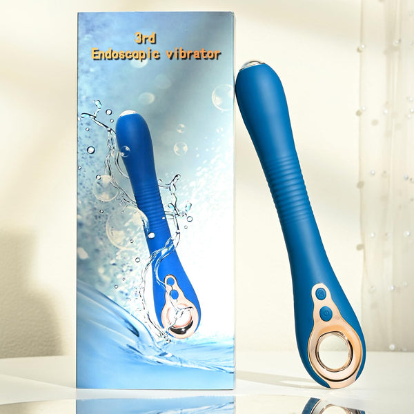 App-Controlled G-Spot Vibrator with Camera – Heated Endoscope Dildo for Women & Men with 9 Vibrations, 360° Bend, and HD Wireless Camera