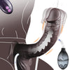 8.46" Black Squirting Dildo – Electric Realistic Ejaculating Vibrator with Curved Shaft & Suction Cup