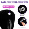 Black Inflatable Sex Pillow for Couples – Contoured Support for Deeper Penetration & Better Positions