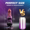 9.6" Monster Fantasy Squirting Dildo – Dog Dragon Dildo with 2 Knots, Suction Cup & Ejaculation Function