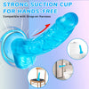 7 Inch Realistic Silicone Dildo – Soft Blue Flexible Beginner Toy