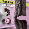10-Inch Thrusting & Vibrating Black Dildo that Heats – Silicone BBC with Suction Base & Remote