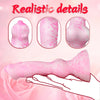 7 Inch Beginner Dog Knot Dildo – Soft Silicone Animal Fantasy Dildo with Suction Cup, Pink+White Monster Wolf Penis Anal Plug for Women, Men & Couples Meta Description: