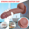 7.8 Inch Realistic Silicone Dildo – Suction Cup Base for Clitoral, Vaginal & Anal Stimulation