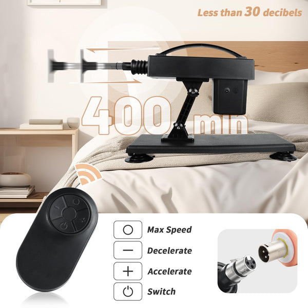 Automatic Thrusting Sex Machine for Women & Men – 3XLR Dildo Attachments, Remote Control Pumping Masturbation Device for Male & Female Pleasure
