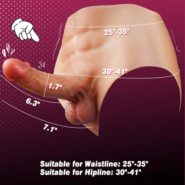 Realistic Strap-On Dildo Harness – Wearable Strapless Dildo Panties for Women
