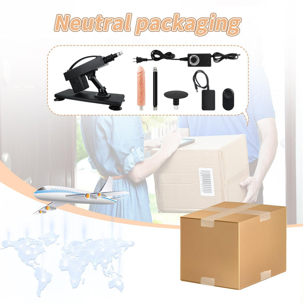 Automatic Thrusting Sex Machine for Women & Men – 3XLR Dildo Attachments, Remote Control Pumping Masturbation Device for Male & Female Pleasure