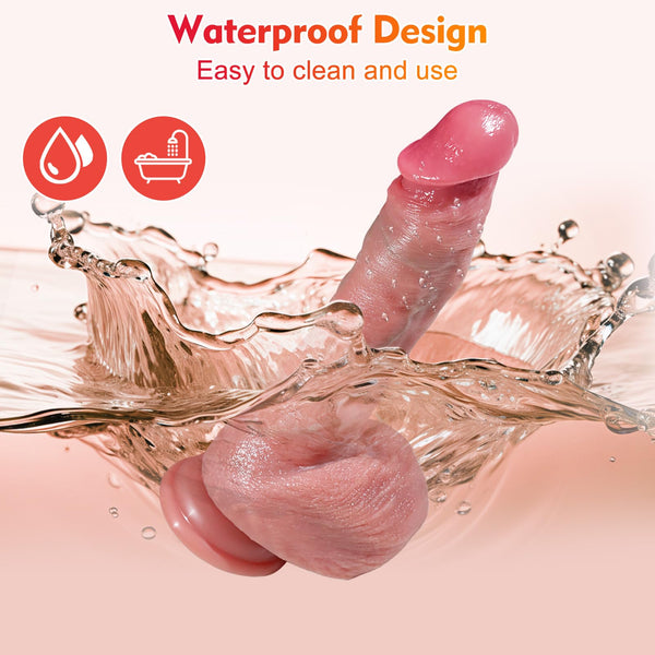 8.7" Thrusting Cock Warming Dildo with Heat Vibrator Sex Toys for Couples