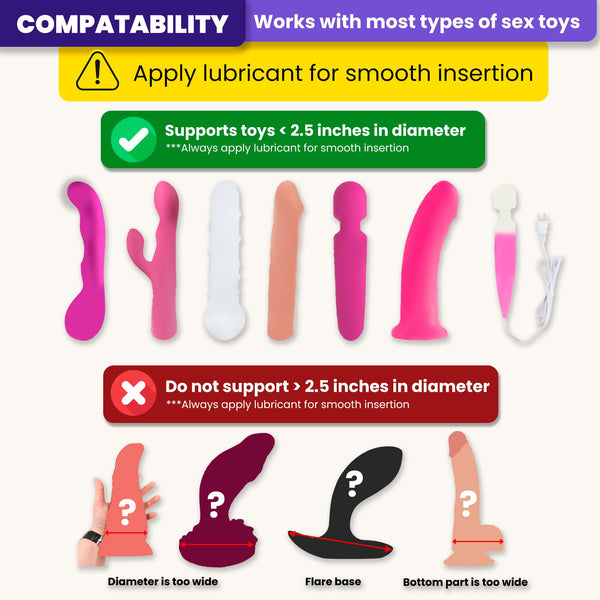 Black Dildo Mount Pillow – Inflatable Arch Sex Position Pillow for Adults, 2-in-1 Dildo Chair and Toy Mount for Women and Couples