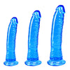 Beginner Realistic Clear Dildo Set – 3 Sizes (Small, Big, Huge) with Suction Cups for Vaginal & Anal Play – Beginner to Advanced Lifelike Penis Sex Toys in Pink, Blue, Purple & Transparent