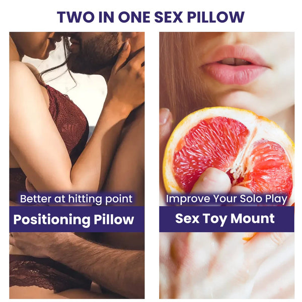 Blue Dildo Mount Pillow – Inflatable Arch Sex Position Pillow for Women & Couples, 2-in-1 Sex Toy Mount & Support Cushion for Intimate Play