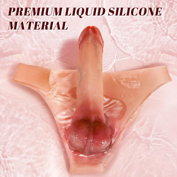 Strap-On Dildo with Ultra-Elastic Wearable Panties – 6.7” Realistic Silicone Dildo for Lesbians, Couples & Women | Comfortable, Hands-Free Dildo Harness for G-Spot & Anal Pleasure