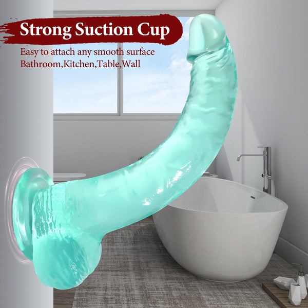 12 Inch Big Realistic Thick Dildo – Green Thick Lifelike Sex Toy