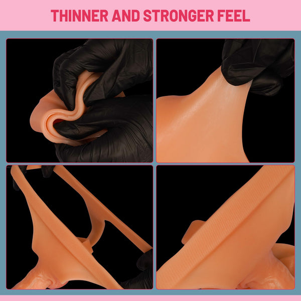 5.7 Inch Silicone Strap-On Dildo Wearable, Realistic, Beginner-Friendly Anal & Vaginal Dildo for Couples