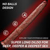 20 Inch Super Long Realistic Brown Dildo – No-Balls XXL Dildo with Small Glans, Flexible Silicone, and Suction Cup for Deep Anal & Vaginal Play