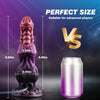 9.6" Monster Fantasy Squirting Dildo – Dog Dragon Dildo with 2 Knots, Suction Cup & Ejaculation Function