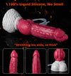 9.5" Squirting Knot Dildo – Giant Monster Cumming Dildo with Ribbed Texture, Suction Cup & Syringe Ejaculation