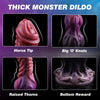 9.6" Monster Fantasy Squirting Dildo – Dog Dragon Dildo with 2 Knots, Suction Cup & Ejaculation Function