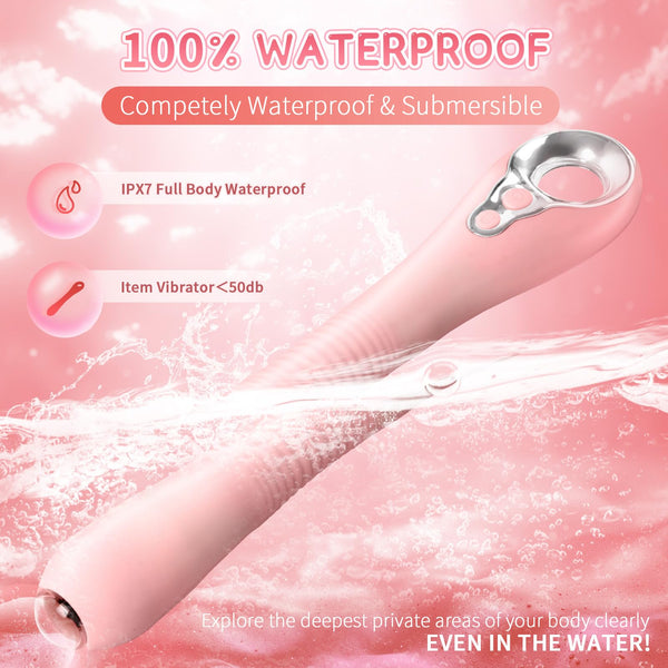 App-Controlled G-Spot Vibrator with HD Camera – 9 Vibration Modes, Heating, 360° Flex Head, Endoscope Dildo for Clitoral, Anal & Vaginal Stimulation