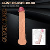 Super Huge 20 Inch Realistic Dildo – 3.1" Thick Monster Cock for Deep Stretch, Extreme Anal or Vaginal Play – PVC Giant Dildo for Men, Women, and Couples