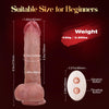 8.5 Inch Thrusting Dildo that Moves up and Down – Pulsating Realistic