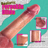 10.5" Realistic Dildo with Movable Foreskin – Thick, Flexible, and Harness-Compatible for G-Spot, Vaginal & Anal Play